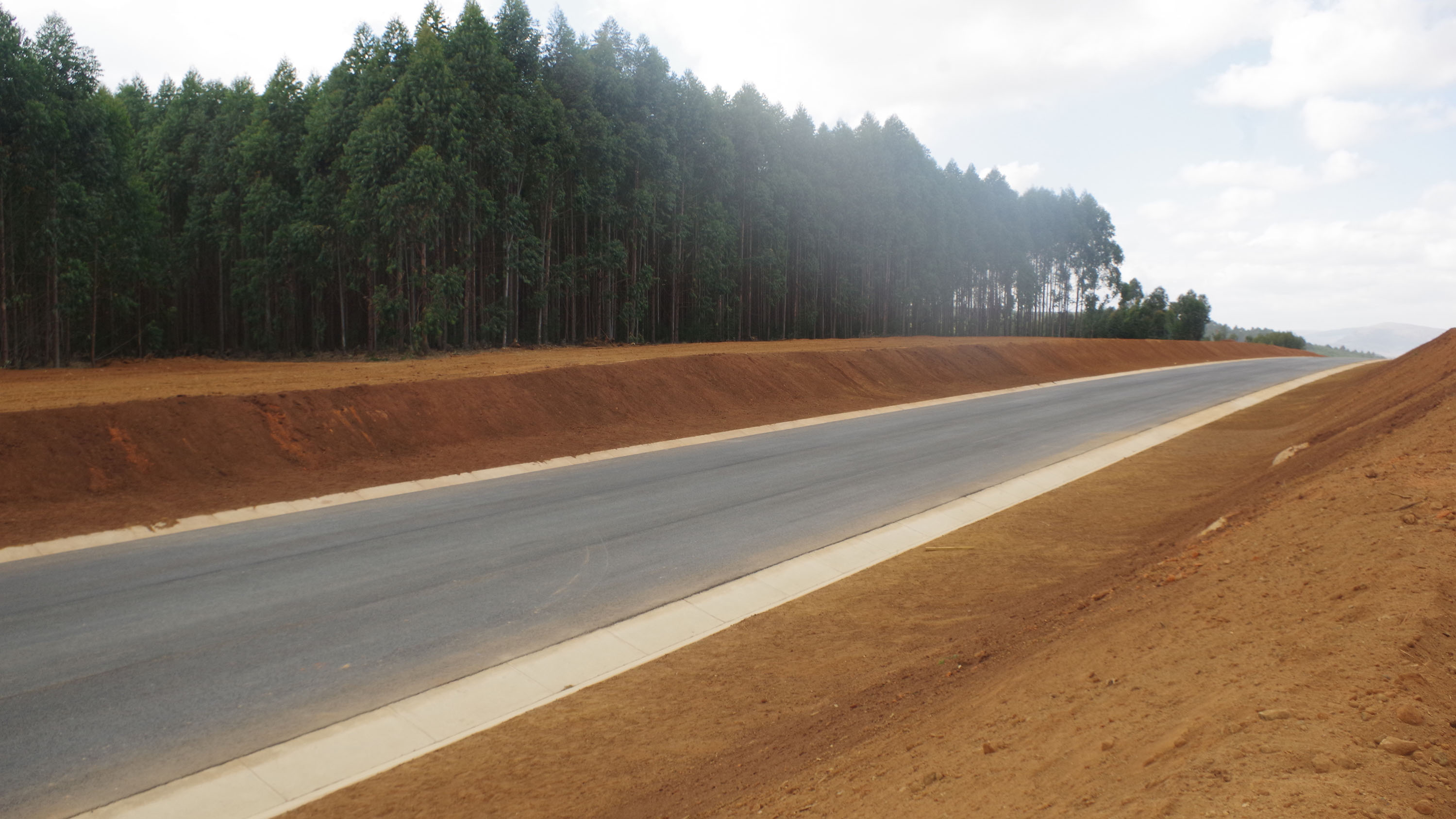 Eswatini companies have been involved in road construction. This is the Nhlangano-Sicunusa road towards the final stages of completion. It was built by Inyatsi Construction. (Courtesy pic)
